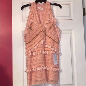Goodnight Macaroon Pink Tassel Dress